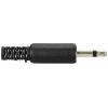 TRU COMPONENTS TC-10336016 jack konektor 3.5 mm zástrčka, rovná Pólů: 2 mono černá 1 ks