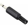 TRU COMPONENTS TC-10336016 jack konektor 3.5 mm zástrčka, rovná Pólů: 2 mono černá 1 ks