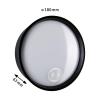 Paulmann Platomo PIR schwarz 94698 venkovní nástěnné osvětlení LED 14.5 W černá