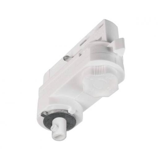 Deko Light vysokonapěť. komponent lištových systémů adaptér osvětlení bílá (RAL 9016) 710097 D Line 3-Phasen Adapter für Leuchtenmontage inkl. Montagezubehör