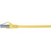 Renkforce RF-5246626 RJ45 síťové kabely, propojovací kabely CAT 6A S/FTP 0.15 m žlutá s ochranou, samozhášecí 1 ks