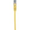 Renkforce RF-5246626 RJ45 síťové kabely, propojovací kabely CAT 6A S/FTP 0.15 m žlutá s ochranou, samozhášecí 1 ks