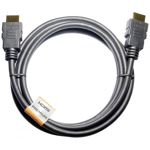 Maxtrack HDMI kabel Zástrčka HDMI-A, Zástrčka HDMI-A 5.00 m černá C 215-5 L 4K UHD HDMI kabel