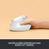 Logitech Lift Vertical Ergonomic Mouse optická ergonomická myš, přenos Bluetooth®, bezdrátový, 6 tlačítko, 4000 dpi, bílá