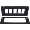 TRU COMPONENTS DVK 24/10 lišta pro zavádění kabelů Průměr svorky (max.) 16 mm polyamid černá 1 ks