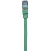 Renkforce RF-5164584 RJ45 síťové kabely, propojovací kabely CAT 6A S/FTP 0.25 m zelená s ochranou, samozhášecí 1 ks