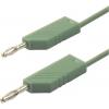 Hirschmann Test & Measurement CO MLN 50/2,5 měřicí kabel lamelová zástrčka 4 mm lamelová zástrčka 4 mm 0.50 m zelená 1 ks