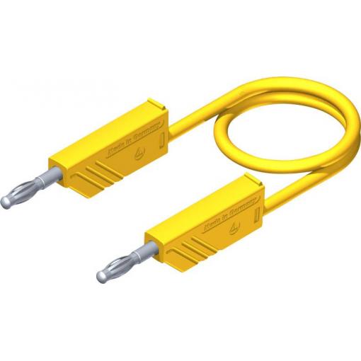 Hirschmann Test & Measurement CO MLN 50/2,5 měřicí kabel lamelová zástrčka 4 mm lamelová zástrčka 4 mm 0.50 m žlutá 1 ks