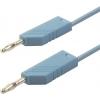 Hirschmann Test & Measurement CO MLN 50/2,5 měřicí kabel lamelová zástrčka 4 mm lamelová zástrčka 4 mm 0.50 m modrá 1 ks