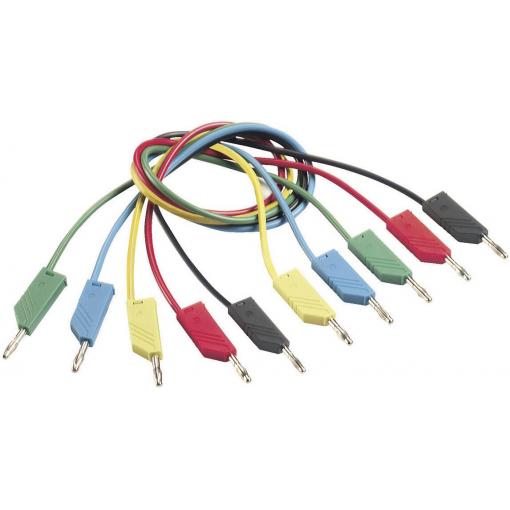 Hirschmann Test & Measurement CO MLN 100/1 měřicí kabel lamelová zástrčka 4 mm lamelová zástrčka 4 mm 1.00 m žlutá 1 ks