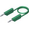Hirschmann Test & Measurement CO MLN SIL 150/1 měřicí kabel lamelová zástrčka 4 mm lamelová zástrčka 4 mm 1.50 m zelená 1 ks