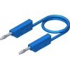 Hirschmann Test & Measurement CO MLN SIL 100/1 měřicí kabel lamelová zástrčka 4 mm lamelová zástrčka 4 mm 1.00 m modrá 1 ks