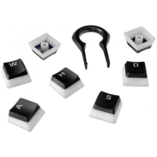 HyperX Pudding Keycaps , provedení pro DE klávesnice, černá