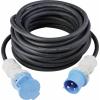 Sygonix SY-5244052 napájecí prodlužovací kabel, 16 A, černá, 10 m, odolné vůči povětrnostním vlivům, vhodné pro venkovní oblast