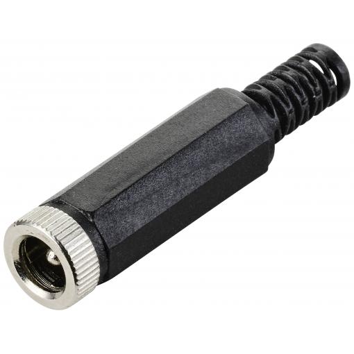 TRU COMPONENTS nízkonapěťový konektor zásuvka, rovná 5.5 mm 2.1 mm 1 ks