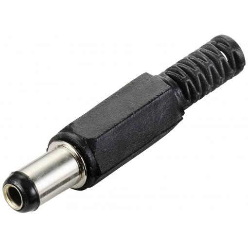 TRU COMPONENTS nízkonapěťový konektor zástrčka, rovná 5.5 mm 2.5 mm 1 ks