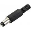 TRU COMPONENTS nízkonapěťový konektor zástrčka, rovná 5.5 mm 2.1 mm 1 ks
