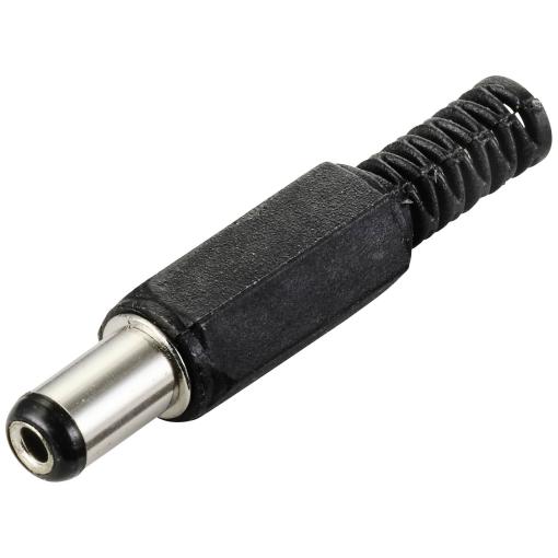 TRU COMPONENTS nízkonapěťový konektor zástrčka, rovná 5.5 mm 2.1 mm 1 ks