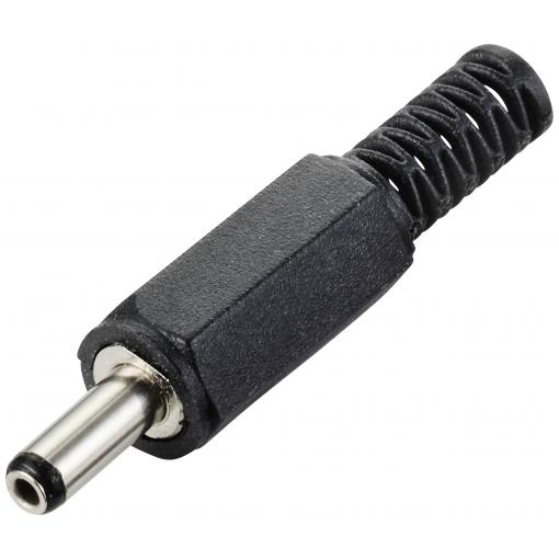 TRU COMPONENTS nízkonapěťový konektor zástrčka, rovná 3.5 mm 1.35 mm 1 ks