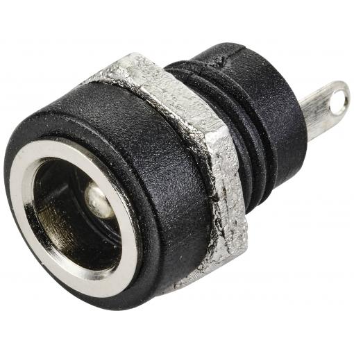 TRU COMPONENTS nízkonapěťový konektor zásuvka, vestavná vertikální 5.7 mm 2.1 mm 1 ks
