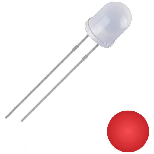 Quadrios 2111O166 LED s vývody červená kulatý 3 mm 700 mcd 30 ° 20 mA 2 V