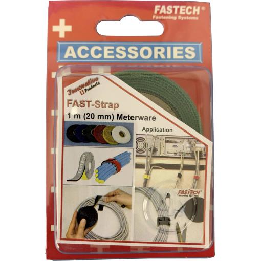 FASTECH® 910-650C pásek se suchým zipem ke spojování háčková a flaušová část (d x š) 1000 mm x 20 mm zelená 1 m