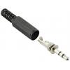 TRU COMPONENTS TC-10338320 jack konektor 3.5 mm zástrčka, rovná Pólů: 1 stereo 1 ks