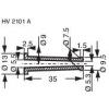 HellermannTyton HV2101A-PVC-BK-M1 ochrana proti zlomu Průměr svorky (max.) 5.3 mm PVC černá 1 ks