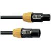 Eurolite IP T-Con XLR propojovací kabel [1x XLR zástrčka - 1x XLR zásuvka] 5 m černá/oranžová