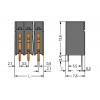 WAGO 2086-1122 svorkovnice pro tiskárny 1.50 mm² Pólů 2 černá 1 ks