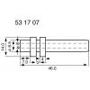 HellermannTyton H321-PVC-BK-T1 N/A Průměr svorky (max.) 6 mm PVC černá 1 ks