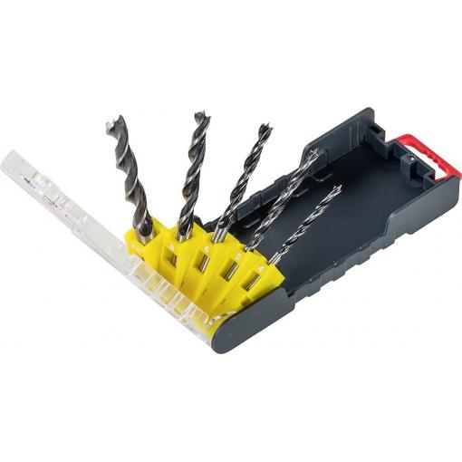 kwb 109156 HSS Sada vrták, 3dílná, 3 mm, 4 mm, 5 mm, 6 mm, 8 mm, DIN 338, válcová stopka, 3 ks