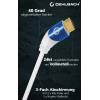 Oehlbach HDMI kabel Zástrčka HDMI-A, Zástrčka HDMI-A 3.00 m bílá D1C42538 8K UHD, třížilový stíněný HDMI kabel