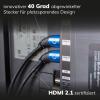 Oehlbach HDMI kabel Zástrčka HDMI-A, Zástrčka HDMI-A 3.00 m bílá D1C42538 8K UHD, třížilový stíněný HDMI kabel