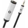 Oehlbach jack audio kabelový adaptér [1x jack zásuvka 6,3 mm - 1x jack zástrčka 3,5 mm] 15 cm černá