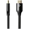 Oehlbach HDMI kabel Zástrčka HDMI-A, Zástrčka HDMI-A 5.00 m černá D1C92496 8K UHD, pozlacené kontakty HDMI kabel