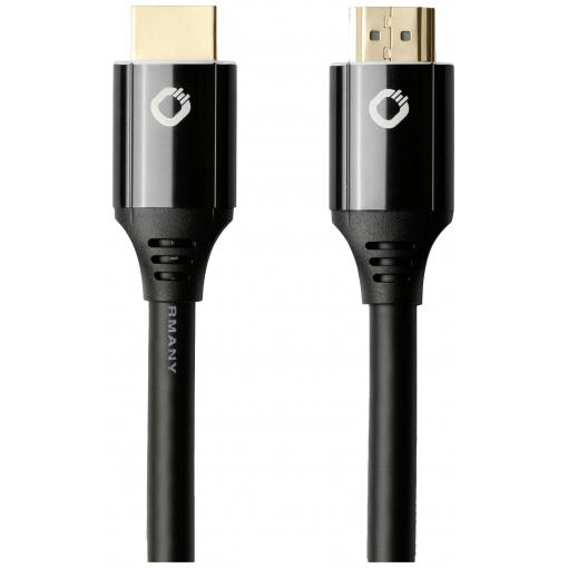 Oehlbach HDMI kabel Zástrčka HDMI-A, Zástrčka HDMI-A 5.00 m černá D1C92496 8K UHD, pozlacené kontakty HDMI kabel