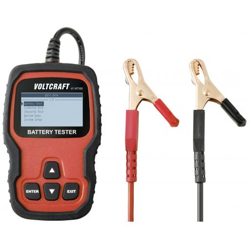 VOLTCRAFT VC-BT100 tester autobaterií, 12 V, 24 V, 79 mm x 28 mm x 128 mm