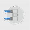 Metz Connect RJ45 síťový adaptér CAT 7a [1x RJ45 zásuvka - 1x RJ45 zásuvka] 0 mm stříbrná
