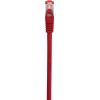 Renkforce RF-5176540 RJ45 síťové kabely, propojovací kabely CAT 6 S/FTP 0.50 m červená s ochranou, pozlacené kontakty, samozhášecí 1 ks
