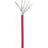 Renkforce RF-5176540 RJ45 síťové kabely, propojovací kabely CAT 6 S/FTP 0.50 m červená s ochranou, pozlacené kontakty, samozhášecí 1 ks