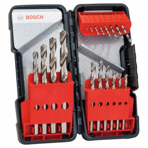Bosch Accessories 2607019578 HSS sada spirálových vrtáku do kovu 18dílná 1 mm, 1.5 mm, 2 mm, 2.5 mm, 3 mm, 3.5 mm, 4 mm, 4.5 mm, 5 mm, 5.5 mm, 6 mm, 7 mm, 8