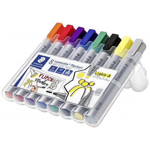 Staedtler 356 SWP8 popisovač na flipcharty Lumocolor® 356 barevně tříděná 8 ks