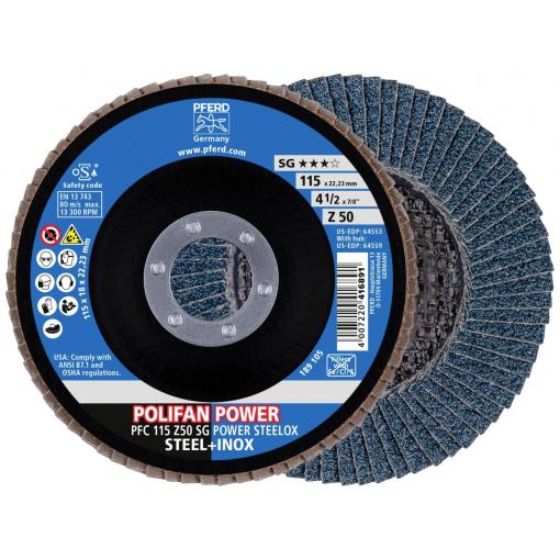 PFERD TOOLS 67785116 lamelový kotouč Průměr 115 mm Ø otvoru 22.23 mm nerezová ocel, ocel 10 ks