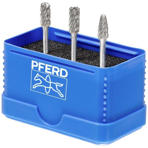 PFERD TOOLS 21901404 frézovací kolík sada, tvrdokov, Ø hřídele 3 mm, 3dílná