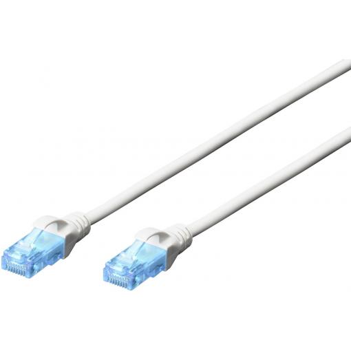 Digitus DK-1512-010/WH RJ45 síťové kabely, propojovací kabely CAT 5e U/UTP 1.00 m bílá kroucené páry 1 ks