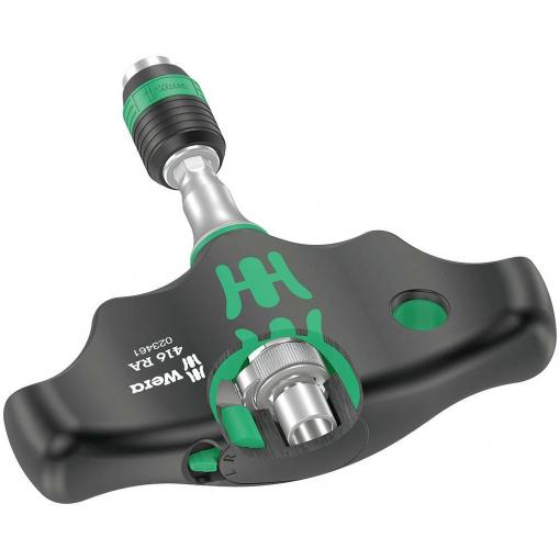 Wera Wera Series 400 T-Handle 416 RA - Bithalte-Schraubendreher mit Ratschenfunktion ráčnový šroubovák Délka dříku: 45 mm