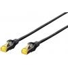 Digitus DK-1644-A-070/B RJ45 síťové kabely, propojovací kabely CAT 6A S/FTP 7.00 m modrá bez halogenů, kroucené páry , s ochranou, samozhášecí 1 ks