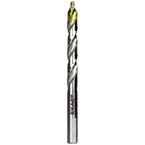 Exact 74835 Spiralbohrer StepTip ⌀ 3,5 mm VE10 HSS TIN-TIP spirálový vrták 3.5 mm TiN DIN 338 kuželový záhlubník 3 břitý 10 ks