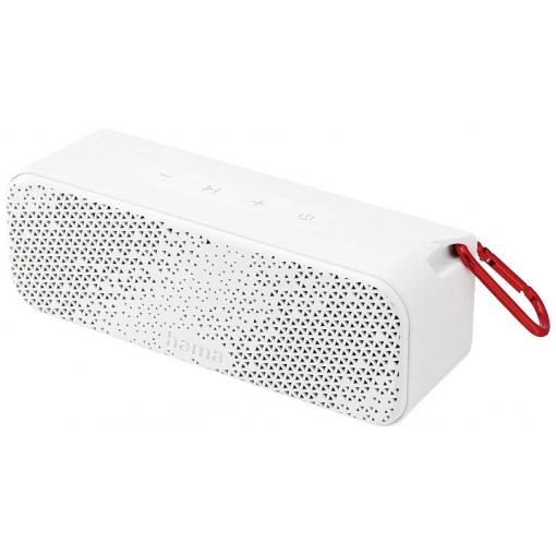 Hama PowerBrick 2.0 Bluetooth® reproduktor AUX, hlasitý odposlech, vč. držáku, odolná vůči stříkající vodě, přenosné bílá